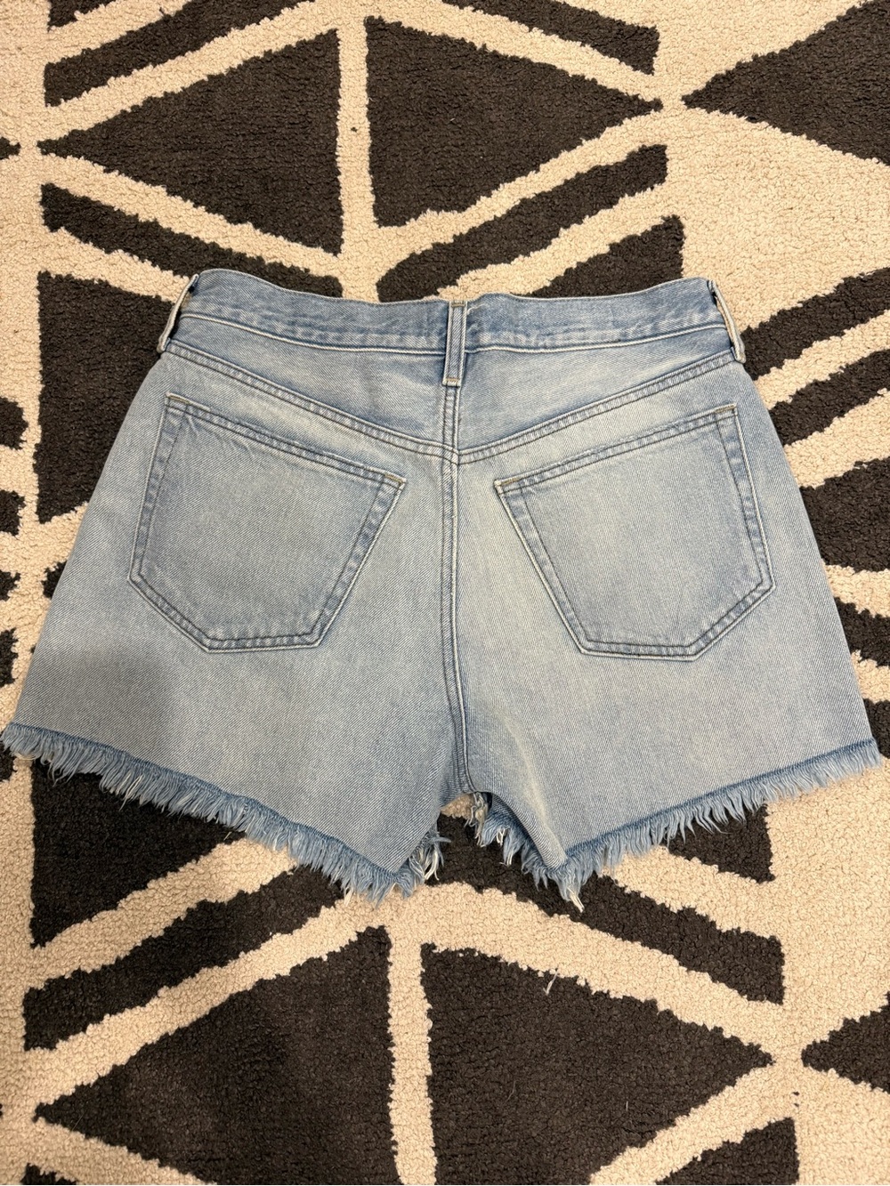 Universal Thread Light Blue Frayed Hem Denim Shorts- 90s Baggy Short